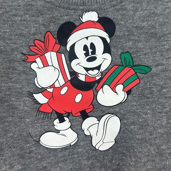 Disney Mickey Mouse Holiday Sweatshirt NWT‎ Sz 0-3m - Picture 2 of 5